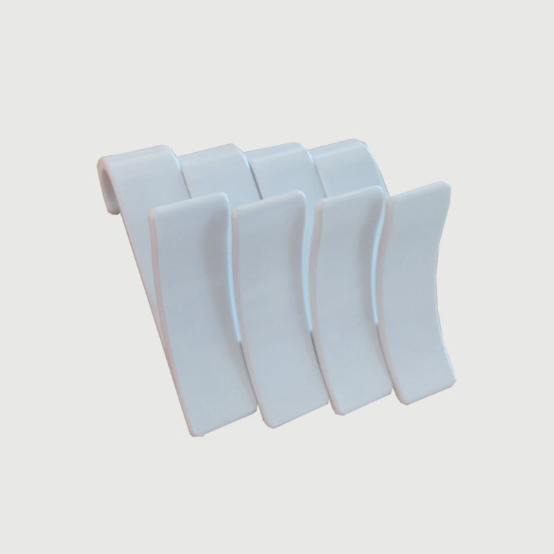 Gancio per asciugamani 4 pezzi colore bianco