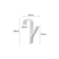 Gancio per asciugamani 4 pezzi colore bianco