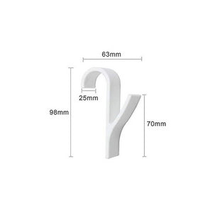 Gancio per asciugamani 4 pezzi colore bianco