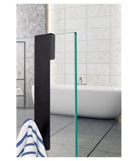 Gancio Per Box Doccia Appendi Asciugamano Accappatoio Bagno 4x13.5 Cm Nero 87769         