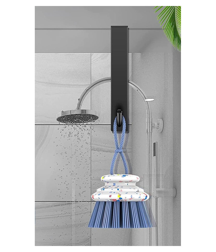 Gancio Per Box Doccia Appendi Asciugamano Accappatoio Bagno 4x13.5 Cm Nero 87769         