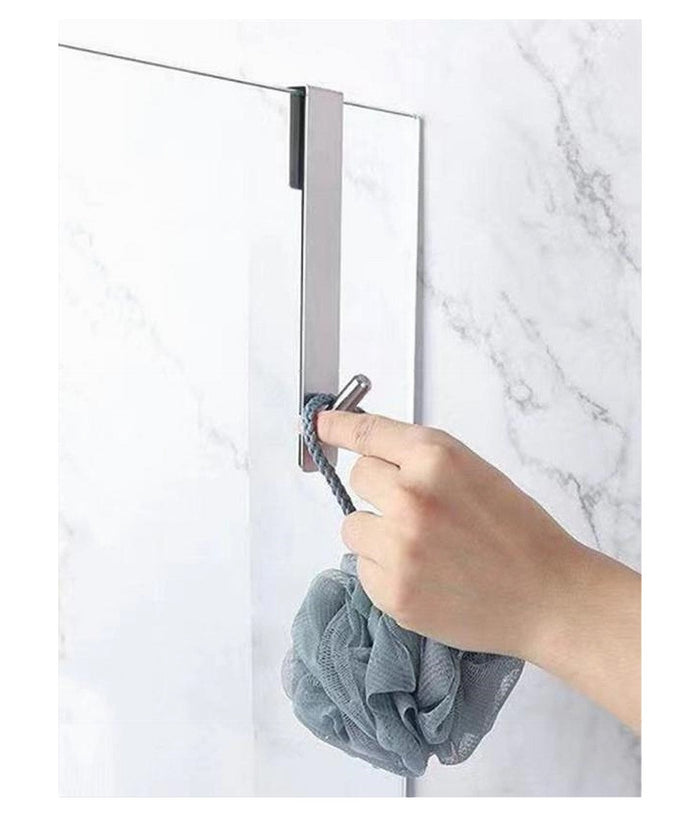 Gancio Per Porta Box Doccia Appendi Asciugamano Accappatoio Bagno 4 X 18cm 87765         