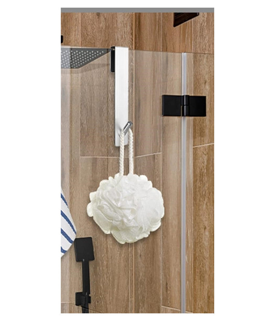 Gancio Per Porta Box Doccia Appendi Asciugamano Accappatoio Bagno 4x13.5cm 87764         