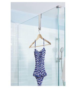 Gancio Per Porta Box Doccia Appendi Asciugamano Accappatoio Bagno 4x13.5cm 87764         