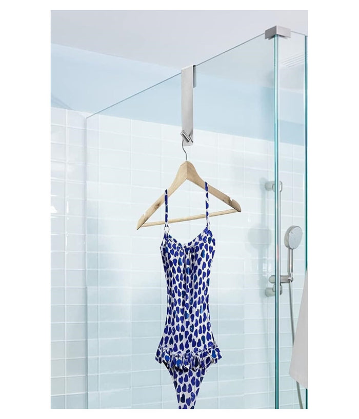 Gancio Per Porta Box Doccia Appendi Asciugamano Accappatoio Bagno 4x13.5cm 87764         