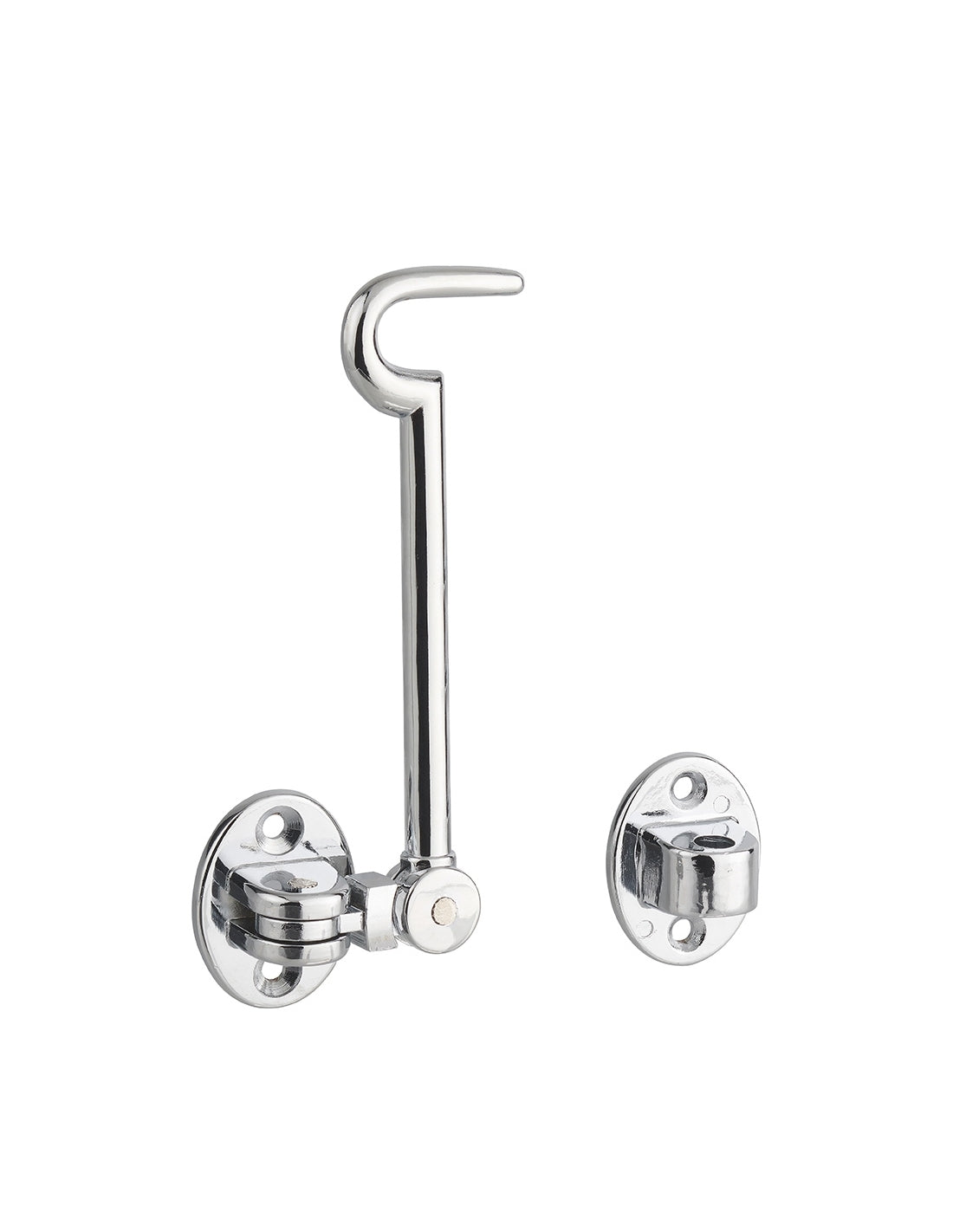 Gancio orientabile con occhiello, cromato 15cm, ferma porta, finestra, bagno - THIRARD