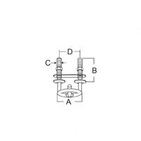 GANCIO TRAINO SCI INOX
