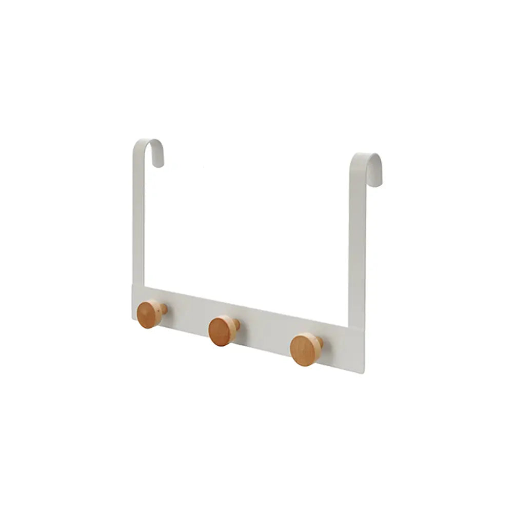 Gancio triplo acciaio bianco e bambu | Haiti