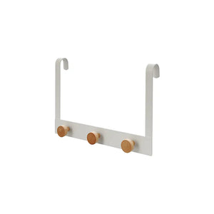 Gancio triplo acciaio bianco e bambu | Haiti