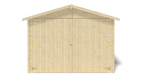 Garage in legno - 14.94m2 - 3.05x4.93m - 18mm - colore: naturale - GAR28 - ALTANKA