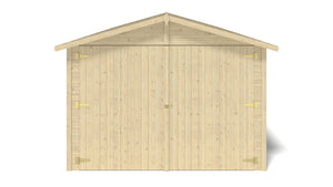 Garage in legno - 18.19m2 - 3.05x5.91m - 18mm - colore: naturale - GAR29 - ALTANKA