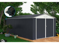 Garage in metallo "Houston" - 18,56 m² con grondaia - Antracite