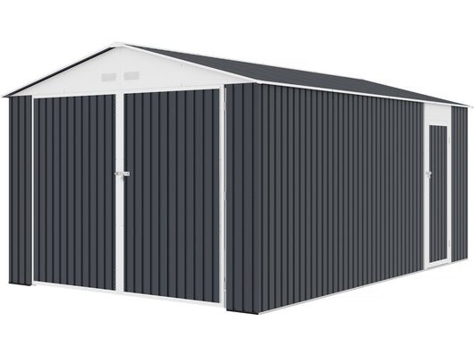 Garage in metallo "Houston" 15,36 mq - Antracite