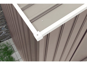 Garage in metallo "Nevada" - 18,56 m² con grondaia e serbatoio per il recupero dell'acqua