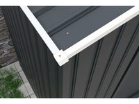 Garage in metallo "Houston" - 18,56 m² con grondaia e serbatoio per il recupero dell'acqua - Antracite