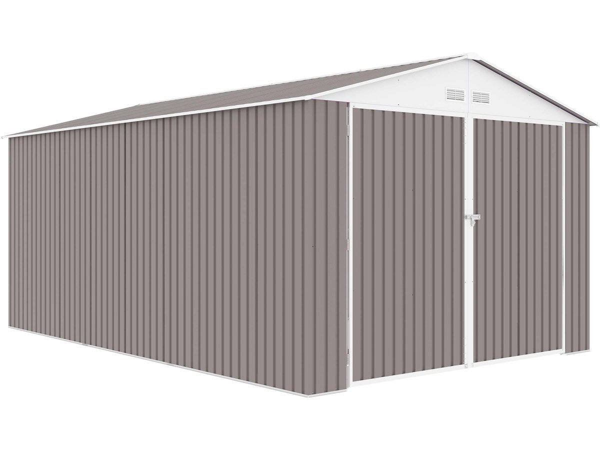 Garage in metallo NEVADA con porta battente - 15,36 m²