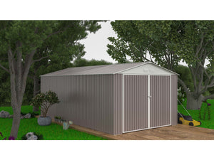 Garage in metallo NEVADA con porta battente - 18,56 m²