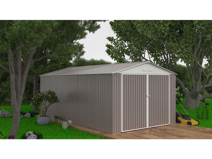 Garage in metallo NEVADA con porta battente - 18,56 m²