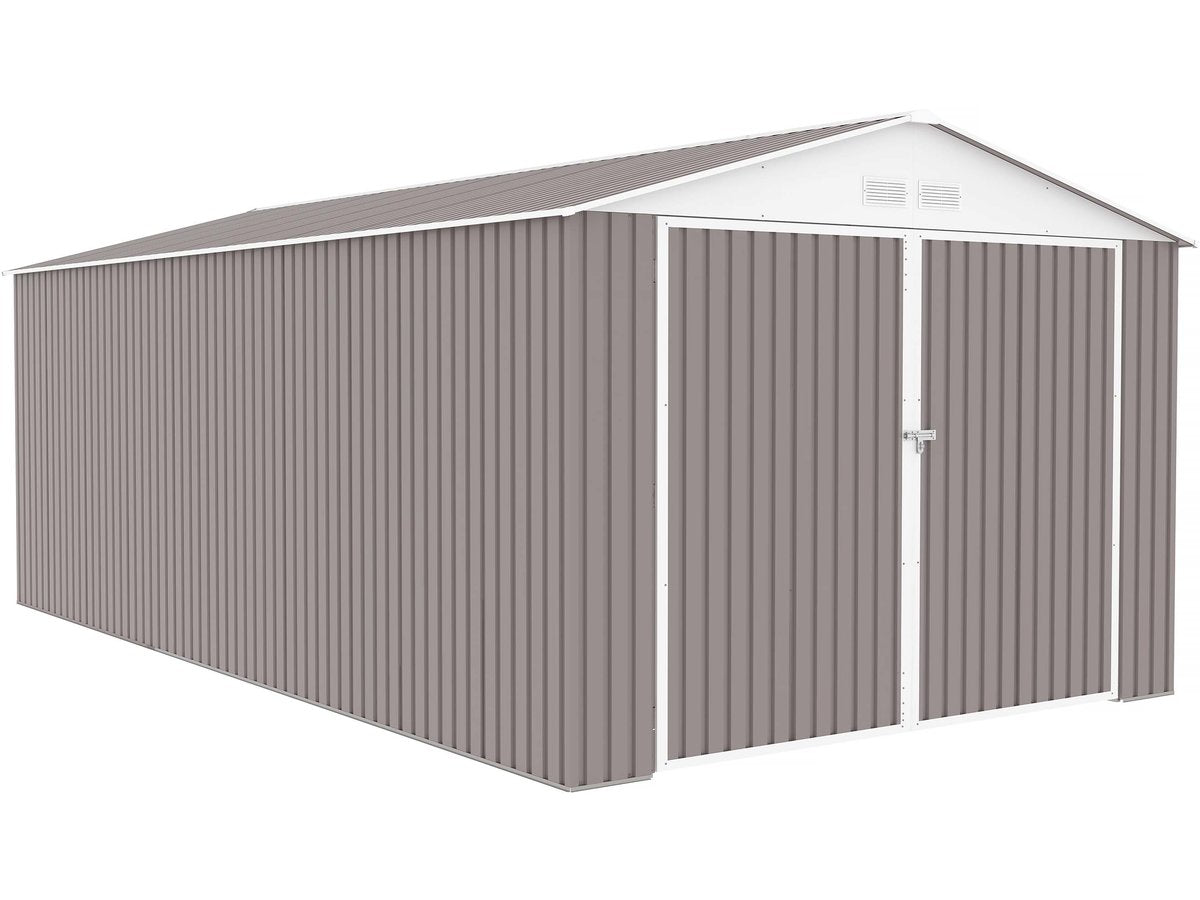 Garage in metallo NEVADA con porta battente - 18,56 m²