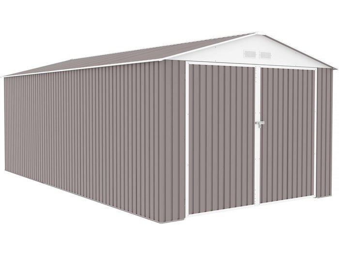 Garage in metallo NEVADA con porta battente - 18,56 m²