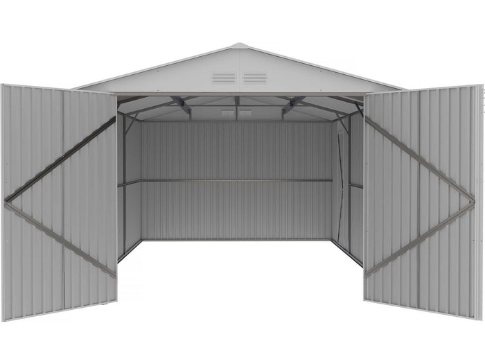 Garage in metallo NEVADA con porta battente - 18,56 m²