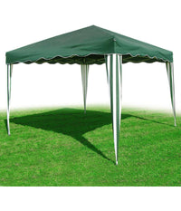 Gazebo 3x3 Mt Pieghevole Richiudibile Tendone Giardino Colore Verde Impermeabile         