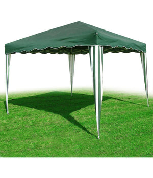 Gazebo 3x3 Mt Pieghevole Richiudibile Tendone Giardino Colore Verde Impermeabile         