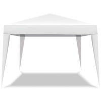Gazebo richiudibile 3x3 pieghevole a fisarmonica automatico mercato tenda con sacca colore bianco
