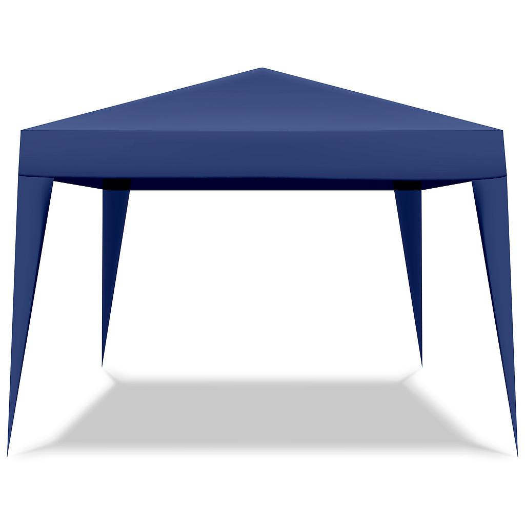 Gazebo richiudibile 3x3 pieghevole a fisarmonica automatico mercato tenda con sacca colore blu