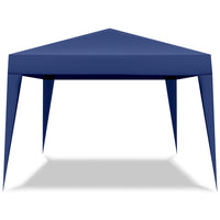 Gazebo richiudibile 3x3 pieghevole a fisarmonica automatico mercato tenda con sacca colore blu