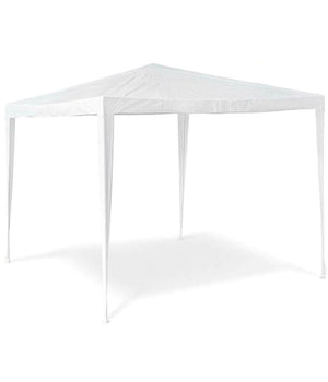 Gazebo 3x3mt Tenda Esterni Arredo Giardino Tetto Antipioggia Idrorepellente Bianco         