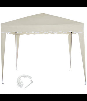 Gazebo 3x3x2,5 Mt Pieghevole Ecru Impermeabile Richiudibile Tendone Giardino         