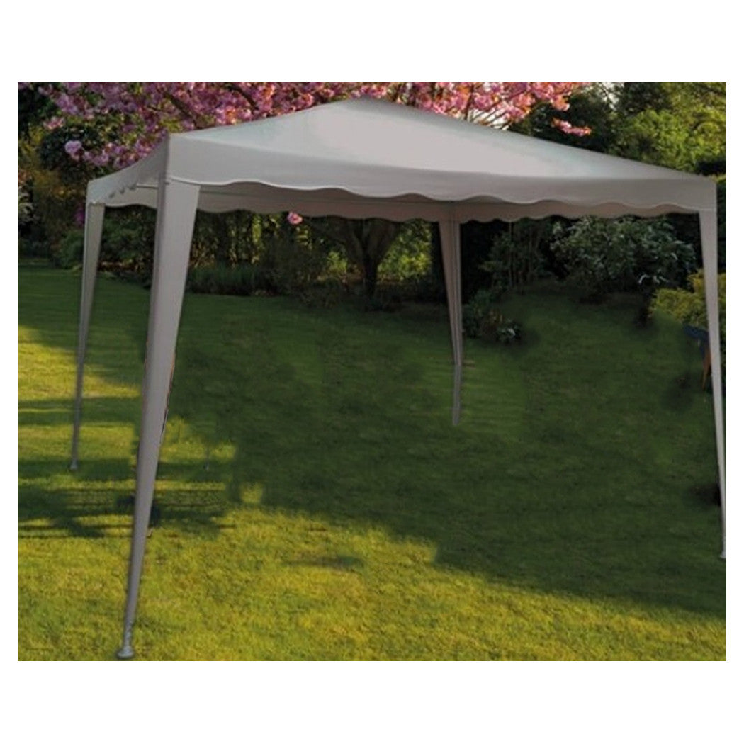 Trade Shop - Gazebo 3x3x2,5 Mt Pieghevole Grigio Impermeabile Richiudibile Tendone Giardino 016561 -        