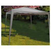 Trade Shop - Gazebo 3x3x2,5 Mt Pieghevole Grigio Impermeabile Richiudibile Tendone Giardino 016561 -        