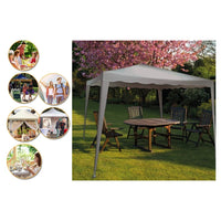 Trade Shop - Gazebo 3x3x2,5 Mt Pieghevole Grigio Impermeabile Richiudibile Tendone Giardino 016561 -        