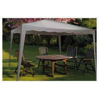 Trade Shop - Gazebo 3x3x2,5 Mt Pieghevole Grigio Impermeabile Richiudibile Tendone Giardino 016561 -        