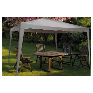 Trade Shop - Gazebo 3x3x2,5 Mt Pieghevole Grigio Impermeabile Richiudibile Tendone Giardino 016561 -        