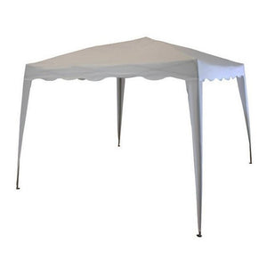 Trade Shop - Gazebo 3x3x2,5 Mt Pieghevole Grigio Impermeabile Richiudibile Tendone Giardino 016561 -        