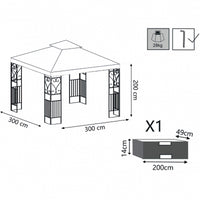 GAZEBO BOSTON 3 X 3