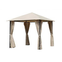 GAZEBO CON TENDE LATERALI ATENE 3X3 BEIGE CASA COLLECTION