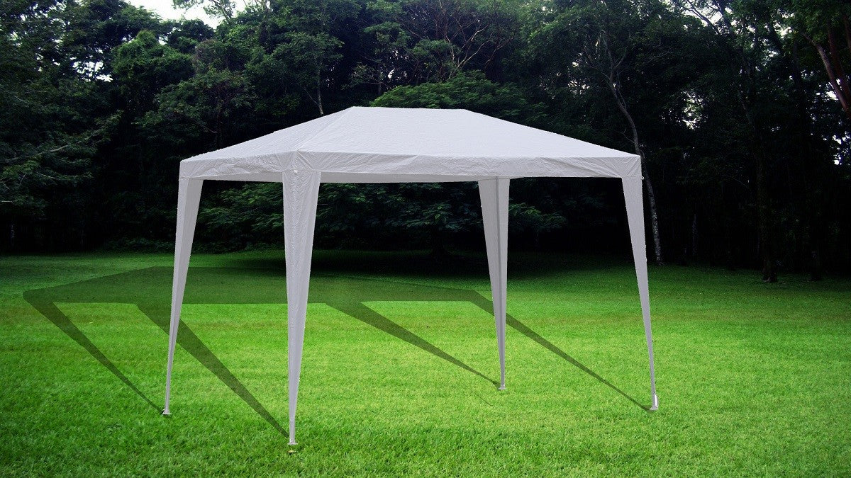 Gazebo in acciaio verniciato cm 200x300x230h colore bianco - Arredo Giardino