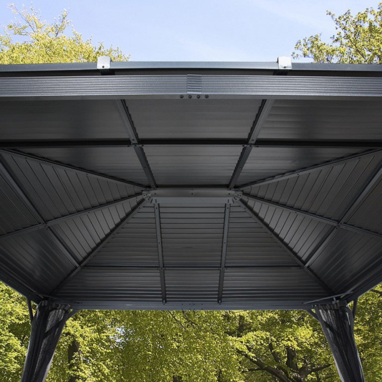 Gazebo in alluminio ed acciaio Ventura 10'x10' 296x296x260 cm by Ezooza