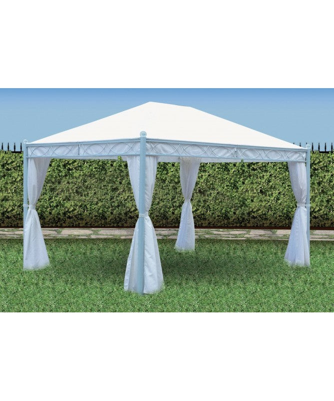 GAZEBO MIAMI TELO BIANCO 300X300 cm