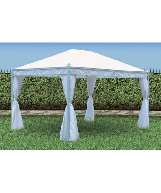 GAZEBO MIAMI TELO BIANCO 300X300 cm