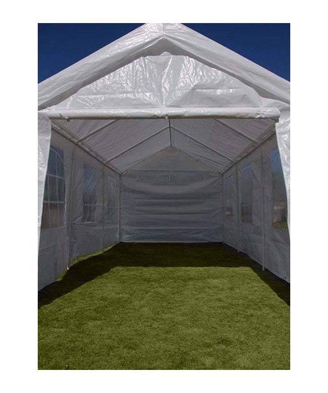 GAZEBO PER AUTO 4X8M IN FERRO TUBOL. 38/38/38X0,8