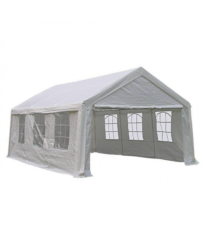 GAZEBO PER AUTO 4X8M IN FERRO TUBOL. 38/38/38X0,8