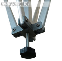 Gazebo 3x6 m verde certificato IGNIFUGO pieghevole alluminio piantone esagonale 45mm portatile estendibile richiudibile estensibile acciaio con laterali per fiere eventi stand chiosco tenda tendone mercato mercatino    