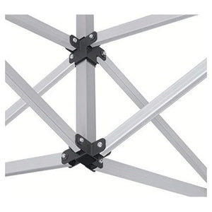 Trade Shop - Gazebo Pieghevole Giardino 3x3x3mt Tenda Telo Beige Padiglione Mercati Sagre 222713 -        