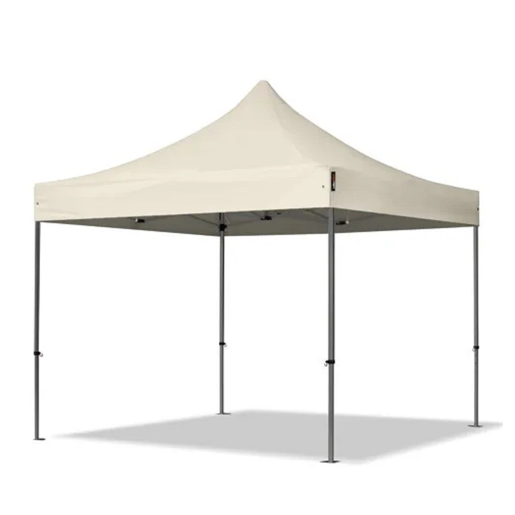Trade Shop - Gazebo Pieghevole Giardino 3x3x3mt Tenda Telo Beige Padiglione Mercati Sagre 222713 -        