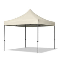 Trade Shop - Gazebo Pieghevole Giardino 3x3x3mt Tenda Telo Beige Padiglione Mercati Sagre 222713 -        